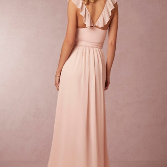 S Anthropologie BHLDN Joanna August Blush Bridesmaid Dress - Picture 2 of 6